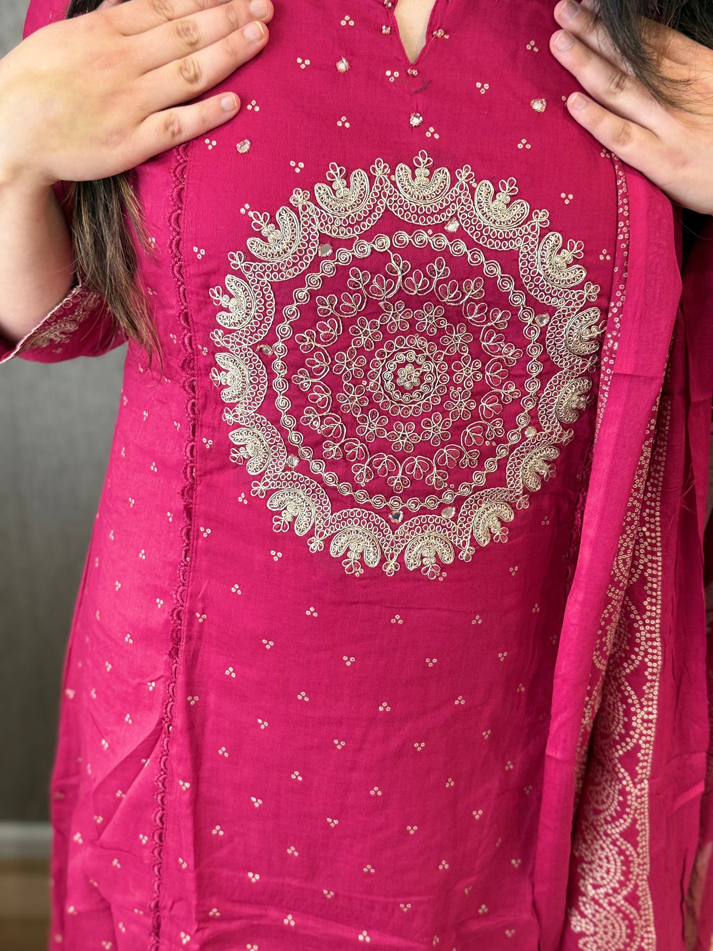 Niharika (Dark Pink)